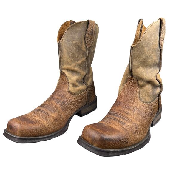 Ariat Men’s Rambler Brown Distressed Cowboy Boot Size US 10 - Picture 6 of 11